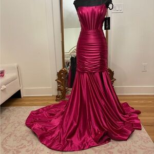 Sherri Hill Fuchsia Prom Dress